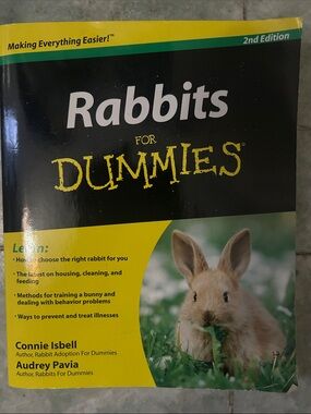 Rabbits For Dummies - Yellow & Black Cover